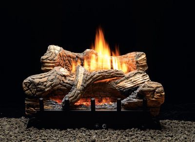 White Mountain Hearth: Fint Hill 18" Log Set with Vent-Free Burner (10K MV) - LP