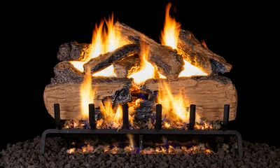 RH Peterson: G31 Series Charred Split Logs - 36"