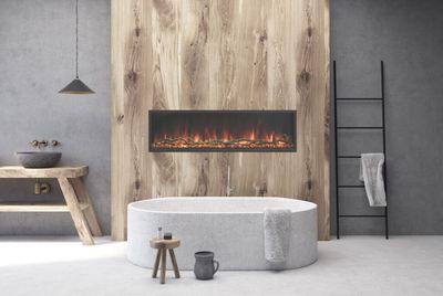 Modern Flames: Landscape Pro Slim 68" Built-in Fireplace