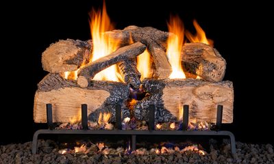 RH Peterson: G31 Series Charred Angel Split Oak Logs - 30"