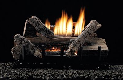 White Mountain Hearth: Whiskey River 18" Log Set with Vent-Free Burner (Thermostat) - NG