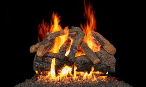 RealFyre: Charred Majestic Oak gas log set available at CDR Fireplaces