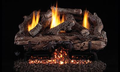 RH Peterson: G10 Series Vent-Free Charred Aged Split Logs - 30"