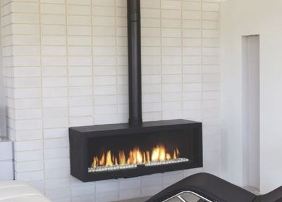Ortal: Stand Alone Front Facing 44" Gas Fireplace