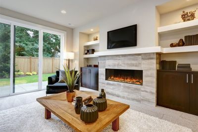 Modern Flames: Landscape Pro 56" Multi-Sided Built-in Fireplace