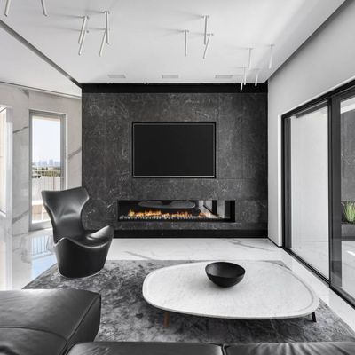 Ortal: Front Facing 98" Gas Fireplace