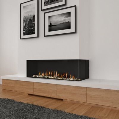 Ortal: Corner Right Side RS 51 Gas Fireplace