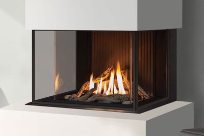 U30 Bay Urbana Gas Fireplace IPI Natural Gas with Color LED Kit