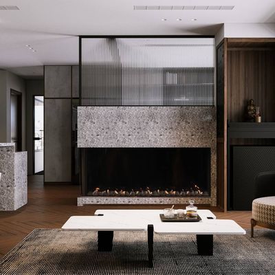 Ortal: Corner Left Side LS 77HH Gas Fireplace