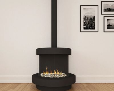 Ortal: Stand Alone Curve 270CV Gas Fireplace
