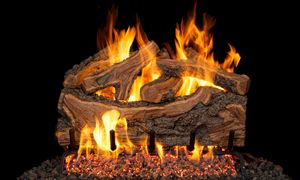 RealFyre: Rugged Forest Split gas log set available at CDR Fireplaces