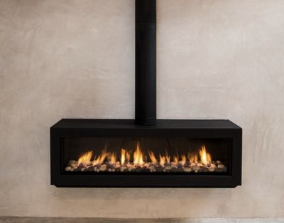 Ortal: Stand Alone Front Facing 60" Gas Fireplace