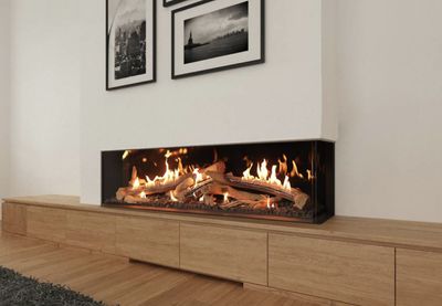 Ortal: Wilderness Corner Right Side 68 Gas Fireplace