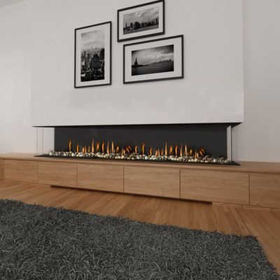 Ortal: Three Sided TS 98 Gas Fireplace