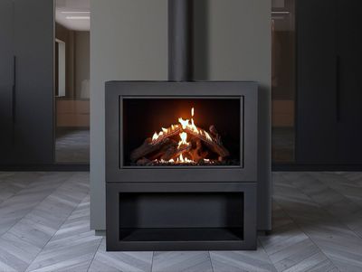 Ortal: Wilderness Stand Alone Front Facing 75 Gas Fireplace