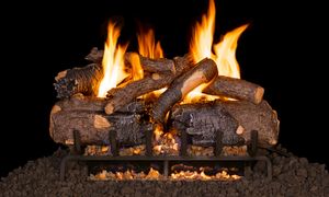 RealFyre: Charred American Oak (G31) gas log set available at CDR Fireplaces