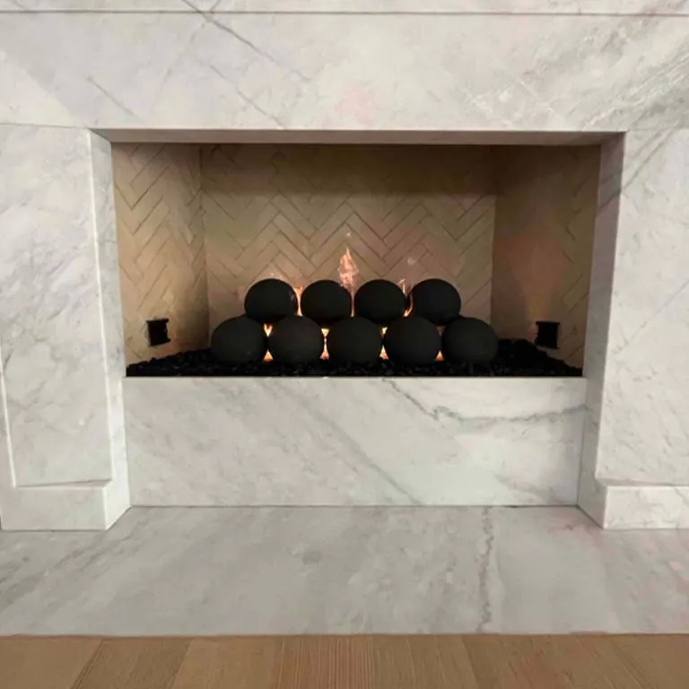 CDR project photo — completed hearth installation
