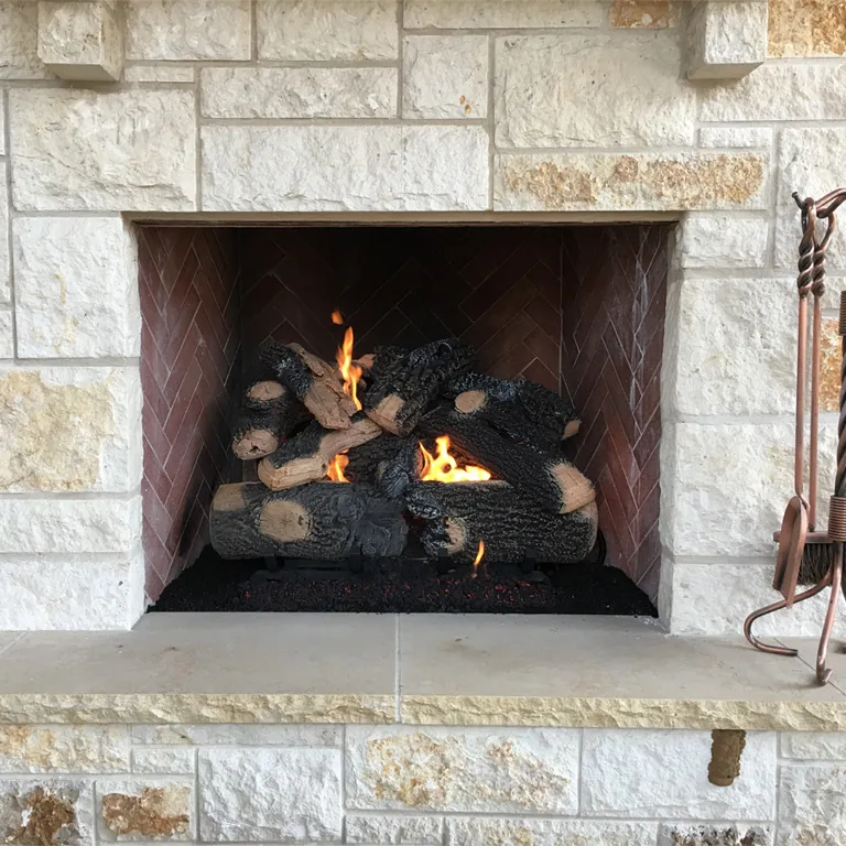 Grand Canyon: Bedrock Traditional gas log set available at CDR Fireplaces