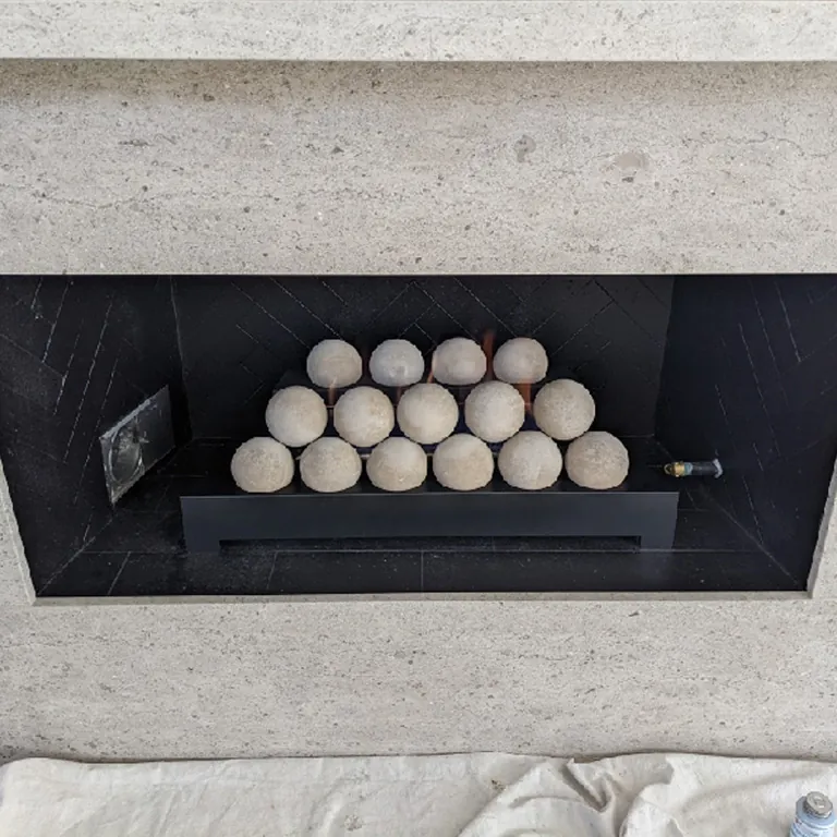 Rasmussen: FireBalls (Ventless) gas log set available at CDR Fireplaces