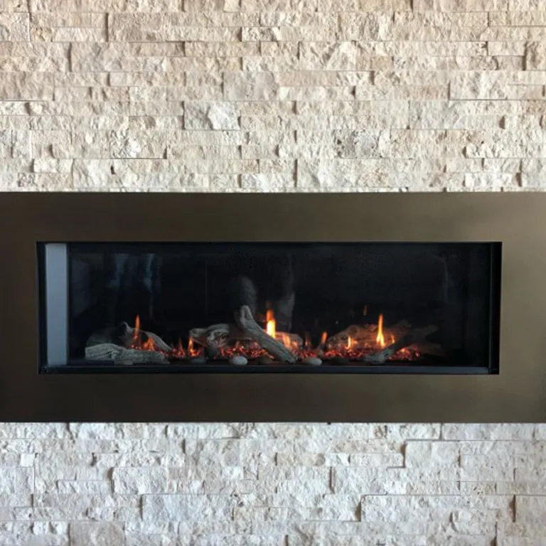 Valor L2 linear gas fireplace installation